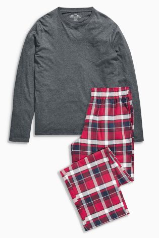 Red Check Woven Set